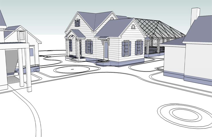 Poolhouse concept Rendering 3